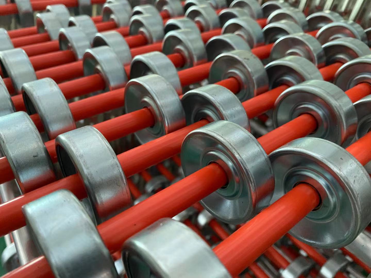 滑轮输送机的 镀锌铁 滚轮